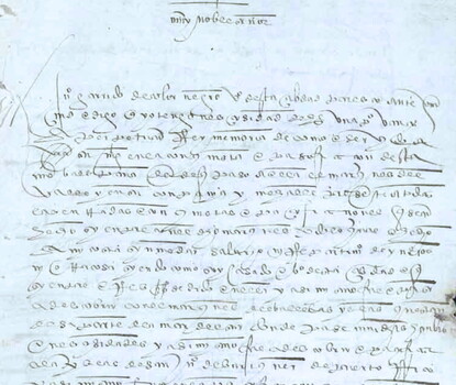 A handwritten document in cursive in Spanish