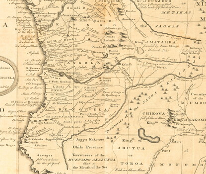 A map on yellowed paper.